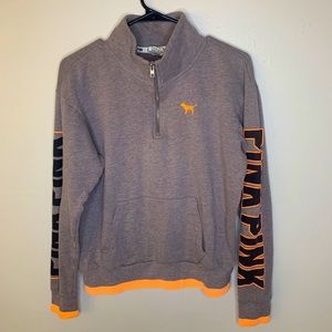 VS Pink Quarter Zip Sweatshirt